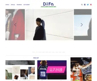 Difa.me(「デジタル×ファッション」に特化したウェブメディア「difa（ディーファ）) Screenshot