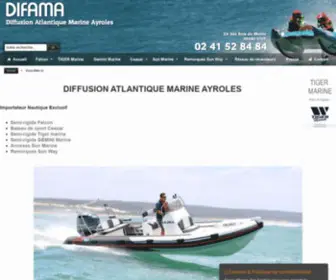 Difama-Boat.com(Difama Boat pneumatique falcon ceasar pneumatiques sun marine atlantico remorque sun way) Screenshot