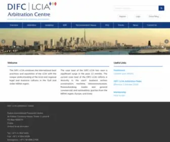 Difc-Lcia.org(Difc Lcia) Screenshot