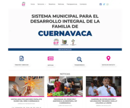 Difcuernavaca.gob.mx(SISTEMA MUNICIPAL DIF CUERNAVACA) Screenshot