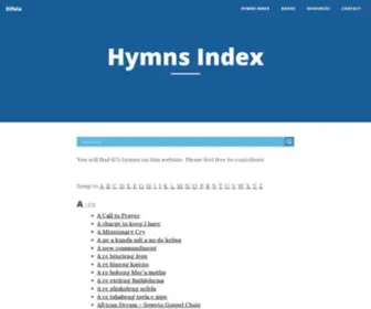 Difela.co.za(Hymns Index) Screenshot