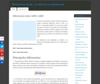 Diferencias-Entre.com(Diferencias entre) Screenshot