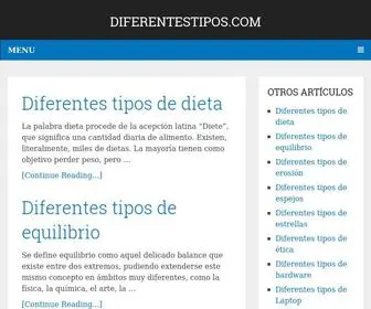 Diferentestipos.com(Diferentes tipos de cosas) Screenshot