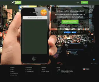 Diferior.com(Visual mobile site building tool) Screenshot