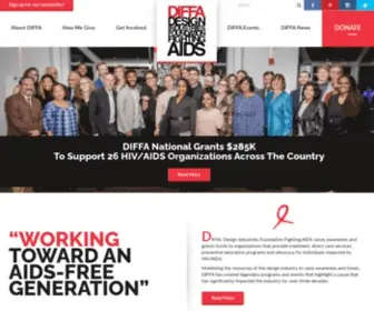 Diffa.org(Design Industries Foundation Fighting AIDS) Screenshot