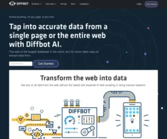 Diffbot.com(Knowledge Graph) Screenshot
