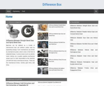Differencebox.com(Scientific Differences in Table Format) Screenshot
