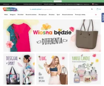 Differenta.pl(Damska, męska i dziecięca odzież, obuwie i akcesoria) Screenshot