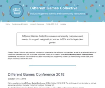 Differentgames.org(Different Games Collective) Screenshot