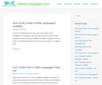 Differentlanguagesclub.com(Different Languages Club) Screenshot