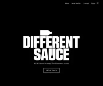 Differentsauce.co.uk(Different Sauce Music PR & Playlist Strategy) Screenshot