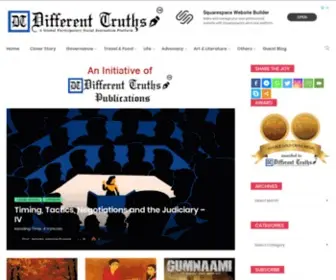 Differenttruths.com(A Global Participatory Social Journalism Platform) Screenshot