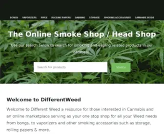 Differentweed.com(The Smoke Shop) Screenshot