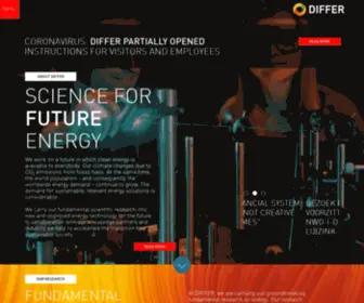 Differ.nl(Dutch Institute For Fundamental Energy Research) Screenshot