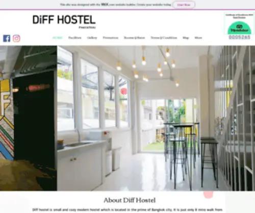 Diffhostel.com(Diff hostel is small and cozy modern hostel which) Screenshot