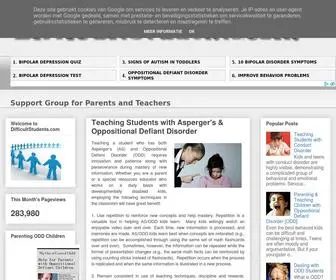 Difficultstudents.com(Behavior Disorders) Screenshot