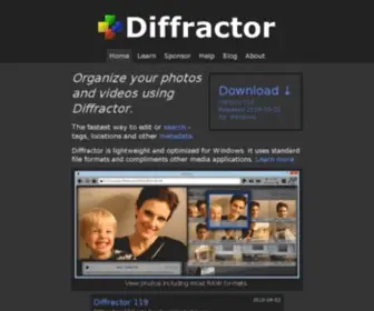 Diffractor.com(Find and organize) Screenshot