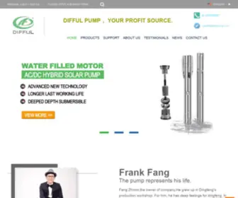 Diffulpump.com(DIFFUL pumps) Screenshot