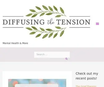 Diffusingthetension.com(Mental health blog) Screenshot