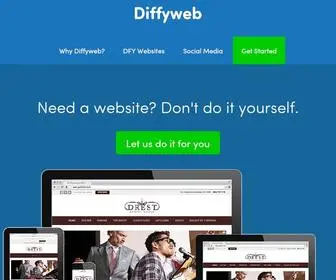 Diffyweb.com(Small Business Websites and Online Marketing) Screenshot