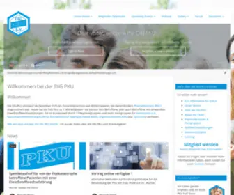 Dig-Pku.de(Willkommen bei der DIG PKU) Screenshot