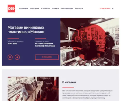 Dig-Store.ru(Магазин виниловых пластинок в Москве) Screenshot