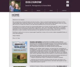 Dig2Grow.com(Website for authors David R) Screenshot