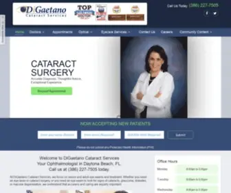 Digaetanocataract.com(Daytona Cataract Services) Screenshot