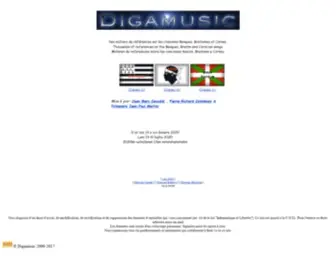 Digamusic.com(Base de donnée sur les musiques Corse) Screenshot