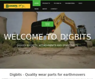 Digbits.co.uk(Quality wear parts for earthmovers) Screenshot