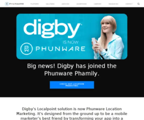 Digby.com(Digital Engagement for the Physical World) Screenshot