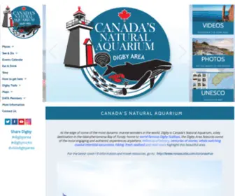 Digbyarea.ca(Digby Area Tourism Association) Screenshot