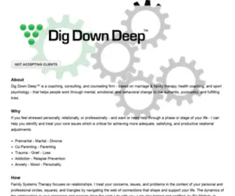 Digdowndeep.com(Dig Down Deep™) Screenshot