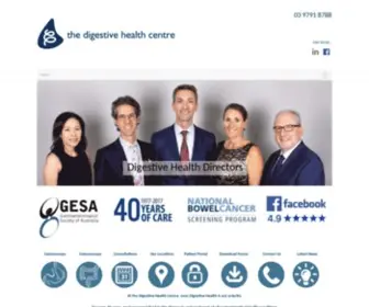 Digestivehealth.com.au(For Excellence in Digestive Health Care) Screenshot