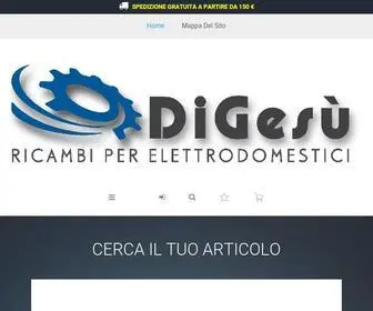 Digesuricambi.com(DI GESÙ RICAMBI PER ELETTRODOMESTICI) Screenshot