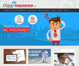 Diggyinsurance.com(Finance Blog) Screenshot