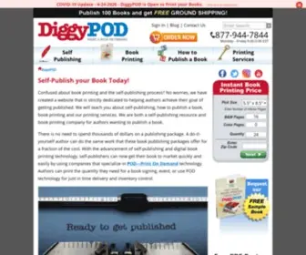 Diggypod.com(Self-Publishing and Book Printing Company) Screenshot