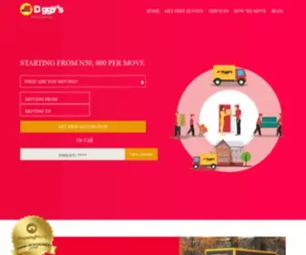 Diggysmoving.com(Office & Home Moving Company) Screenshot