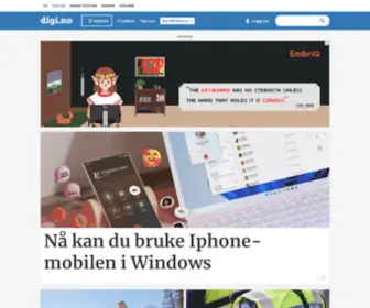 Digi.no(IT-bransjens nettavis) Screenshot