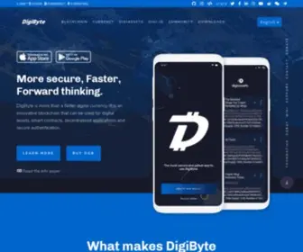 Digibyte.io(DigiByte official website. DigiByte) Screenshot