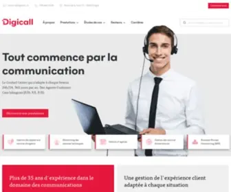 Digicall.ch(Call Center Suisse) Screenshot