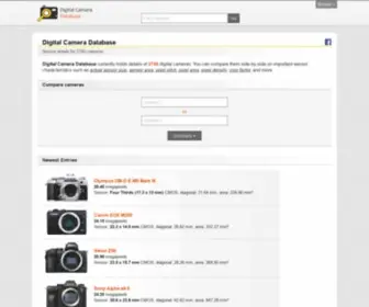 Digicamdb.com(Digital Camera Database) Screenshot