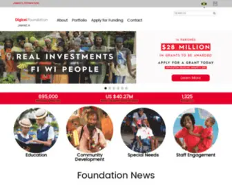 Digiceljamaicafoundation.org(The Digicel Jamaica Foundation) Screenshot