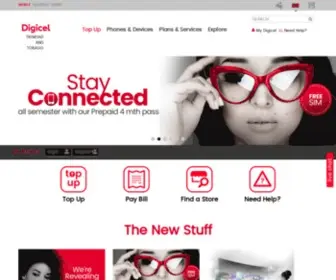 Digiceltt.com(Digicel Trinidad & Tobago) Screenshot