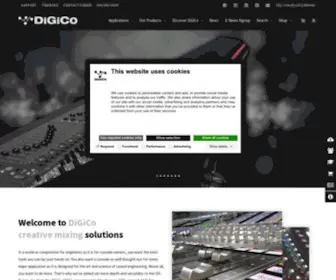 Digico.biz(DiGiCo Creative Mixing Solutions) Screenshot