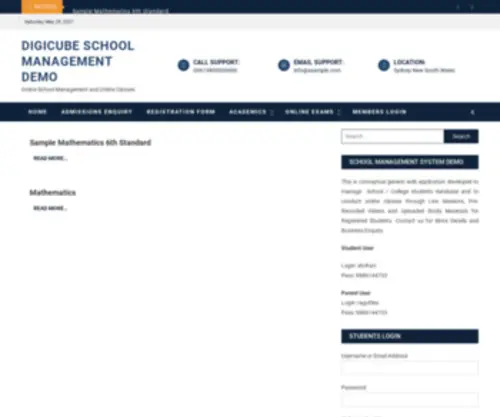 DigicubeGlobal.in(Online Class Management & Exam Portal) Screenshot