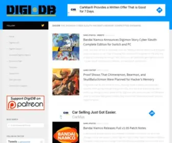 Digidb.io(The Digimon Cyber Sleuth Hacker's Memory Competitive Database) Screenshot