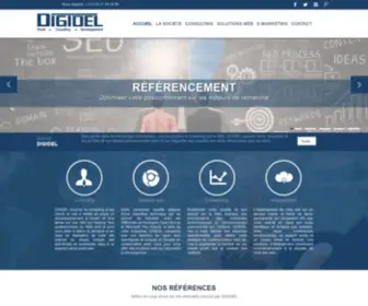 Digidel.dz(Bureau d'Étude et Consulting en Communication Web) Screenshot