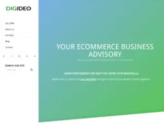 Digideo.co(ECommerce consulting and software services) Screenshot