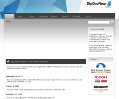 DigidocFlow.com(Support) Screenshot